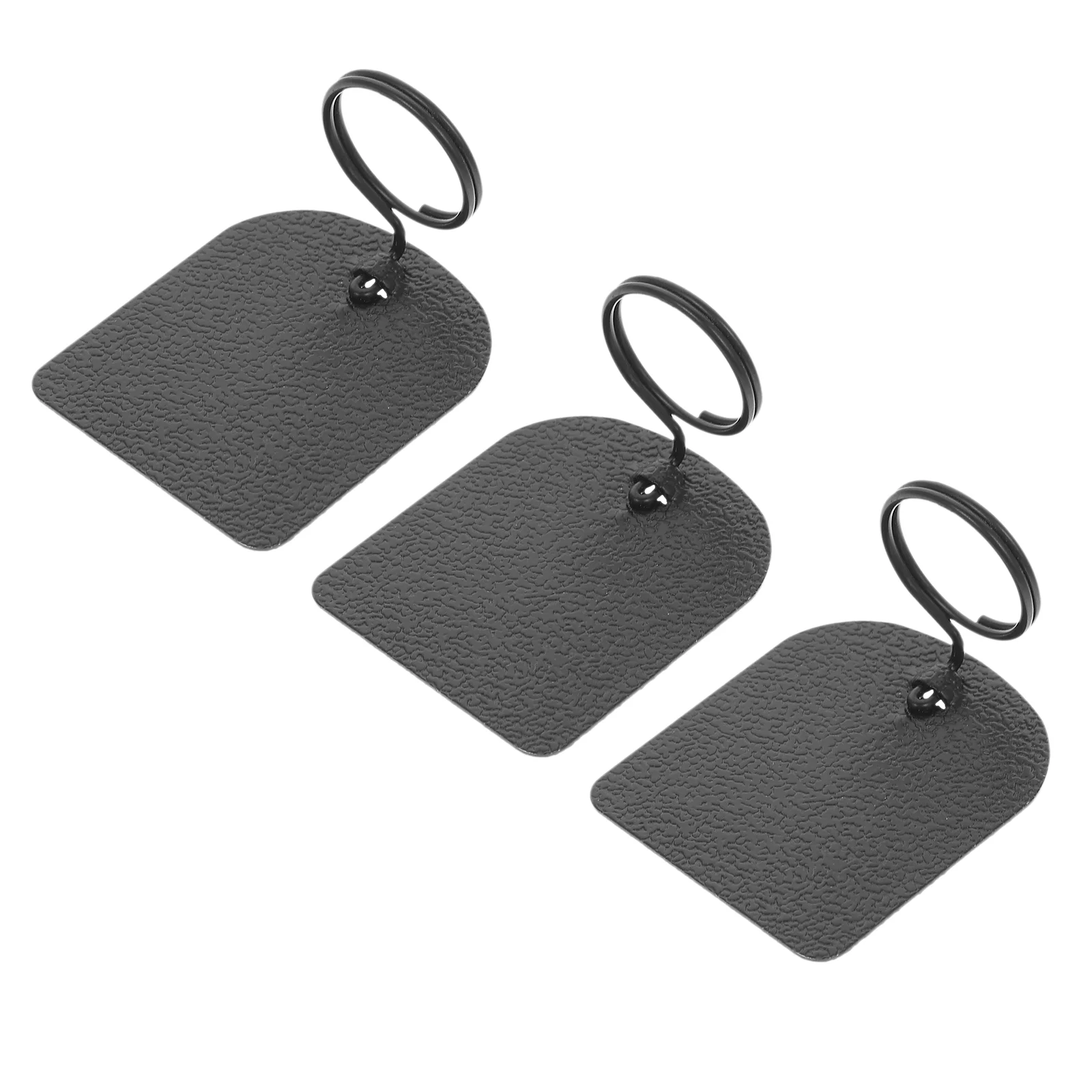 3 Pcs Price Tag Holder Rust-resistant Metal Label for Retail Store Clamp Supermarket