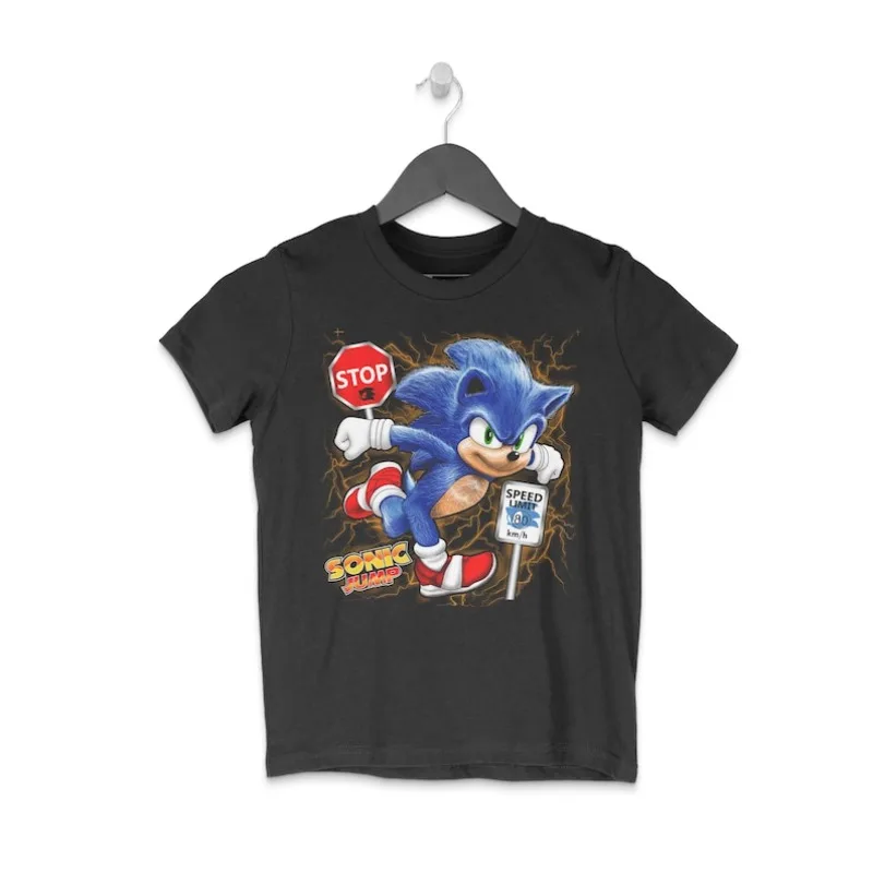 

00012642#A-Sonic boys girls tshirt Arcade tshirt Gamer Tshirt Gaming tshirt Video Game Tshirt Cool tshirt Gamer Gift Nerd Tshirt