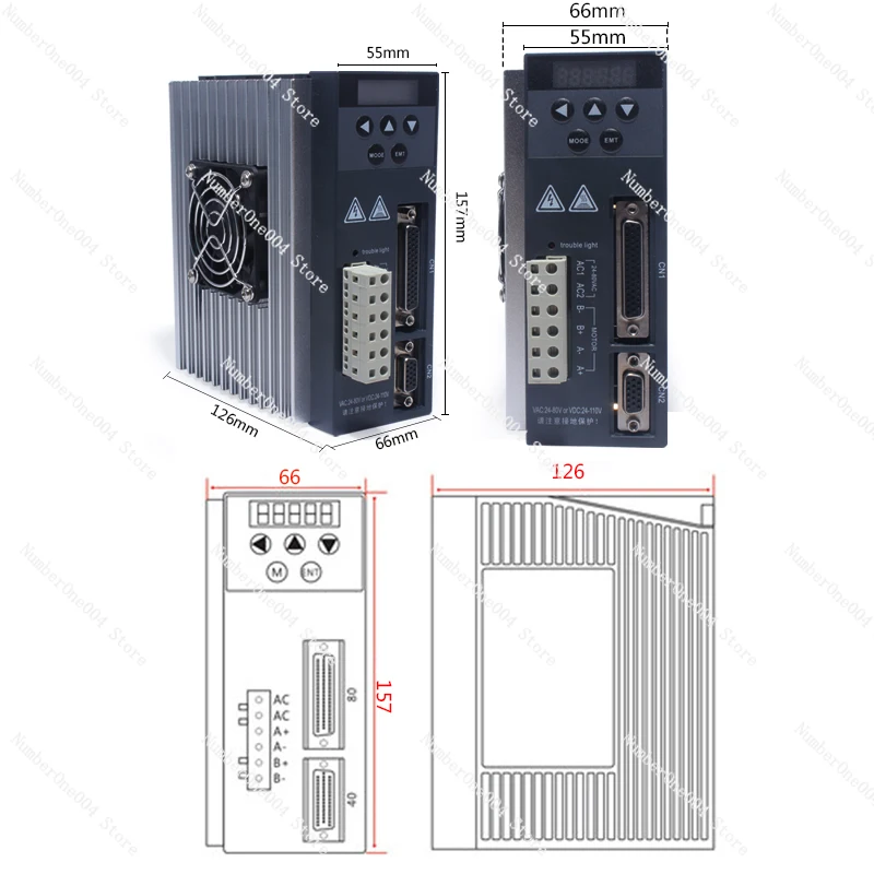 Applicable to  Hybrid Step,Servo Driver,Closed Loop Driver,HB860MB,AC24-80V current 6A