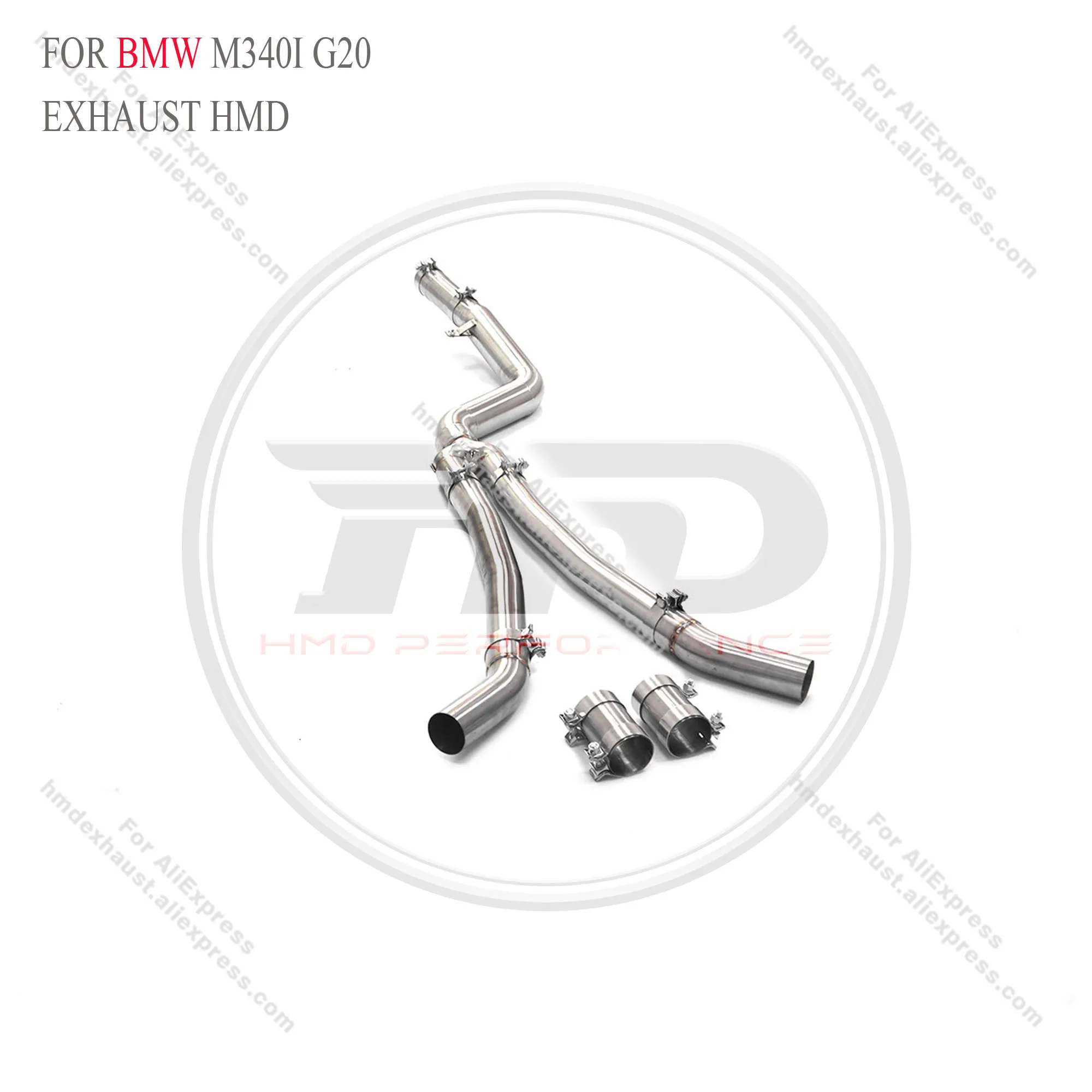

Stainless steel middle pipe for BMW M340i G20 with valve HMD Exhaust System Performance Quality certification