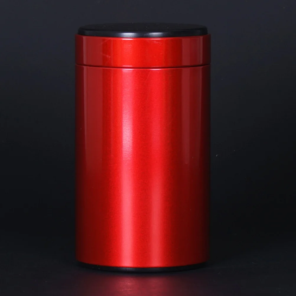 

3Pcs Metal Tinplate Sealed Storage Can Red Size 140 Portable Kitchen Container for Tea Coffee Sugar Nuts Travel