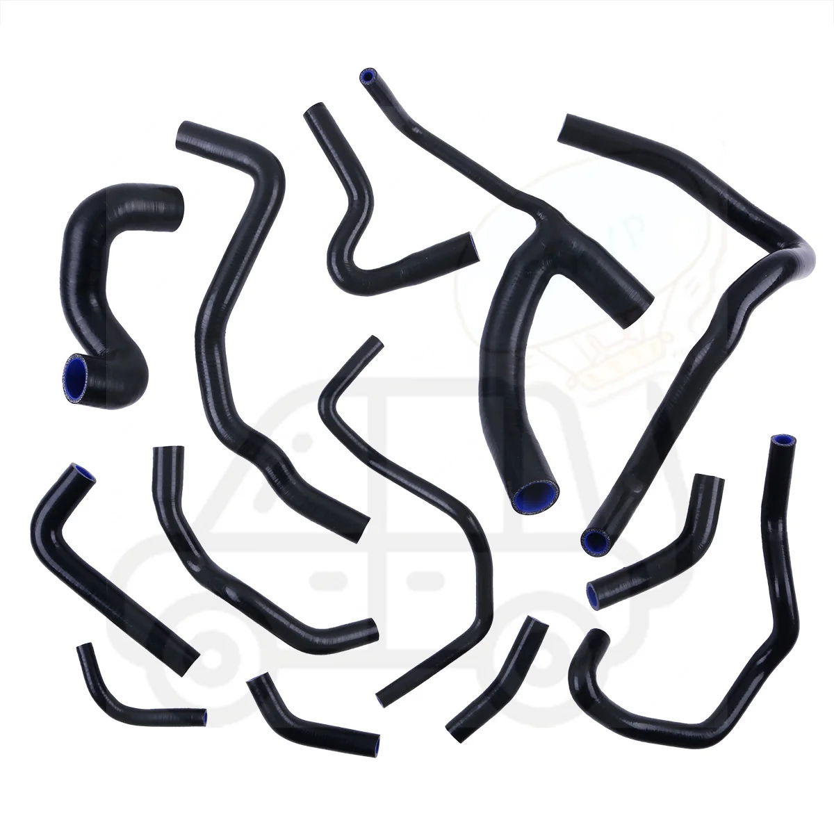 

13PCS 3PLY Silicone Coolant Radiator Tube Hose For 1997-2004 Audi S4 B5/A6 Quattro 2.7 TT C5/Turbo 1998 1999 2000 2001 2002 2003