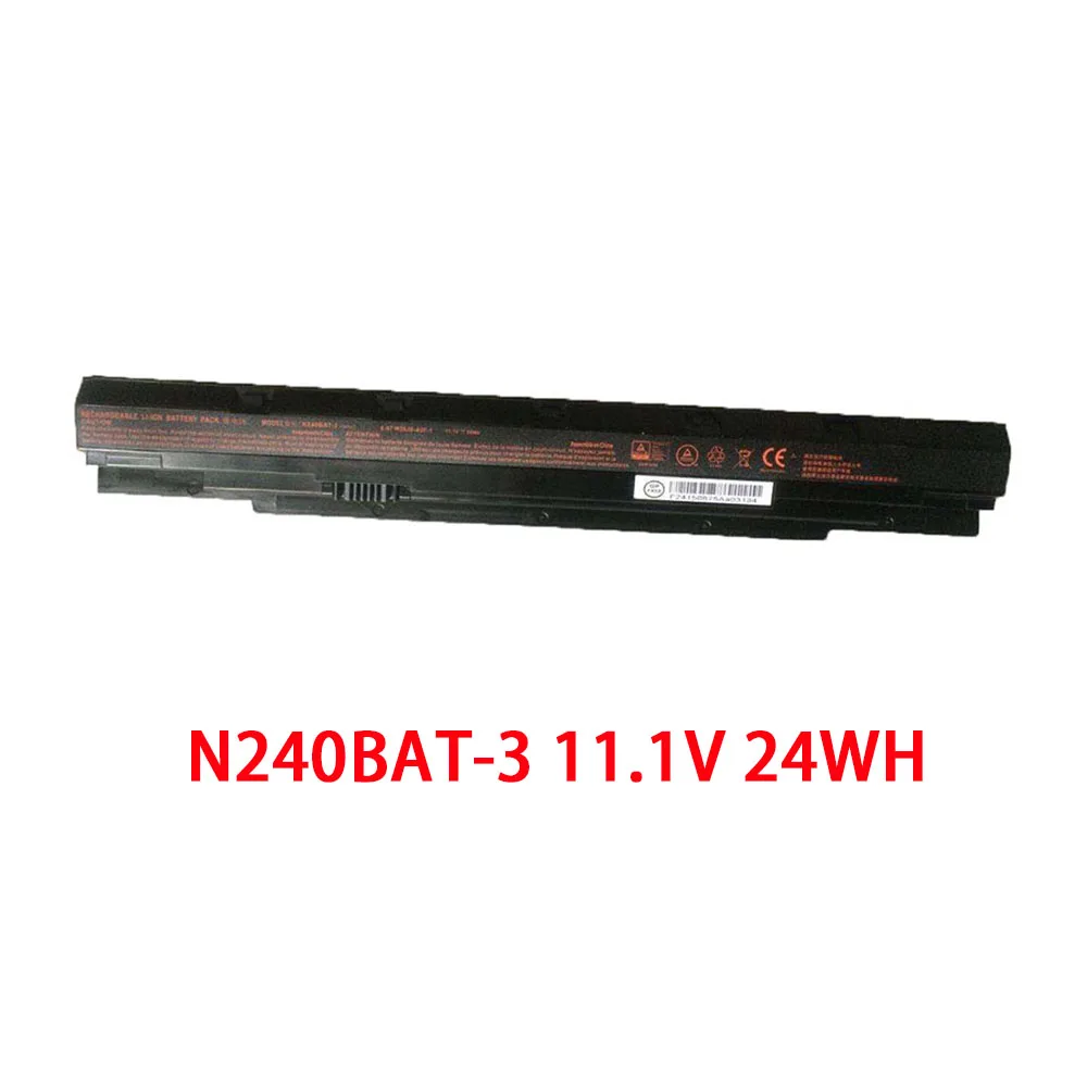 

Laptop Battery For CLEVO N240 N250LU NP3240 NP3245 N240BU N240JU N250JU N240BAT-3 6-87-N24JS-4UF1-1 11.1V 24WH New