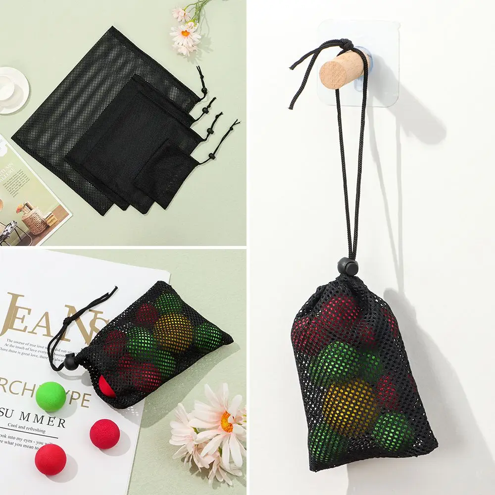 Durable Multi Purpose Nylon Storage Bag Laundry Bag Stuff Sack Mesh Drawstring Bag