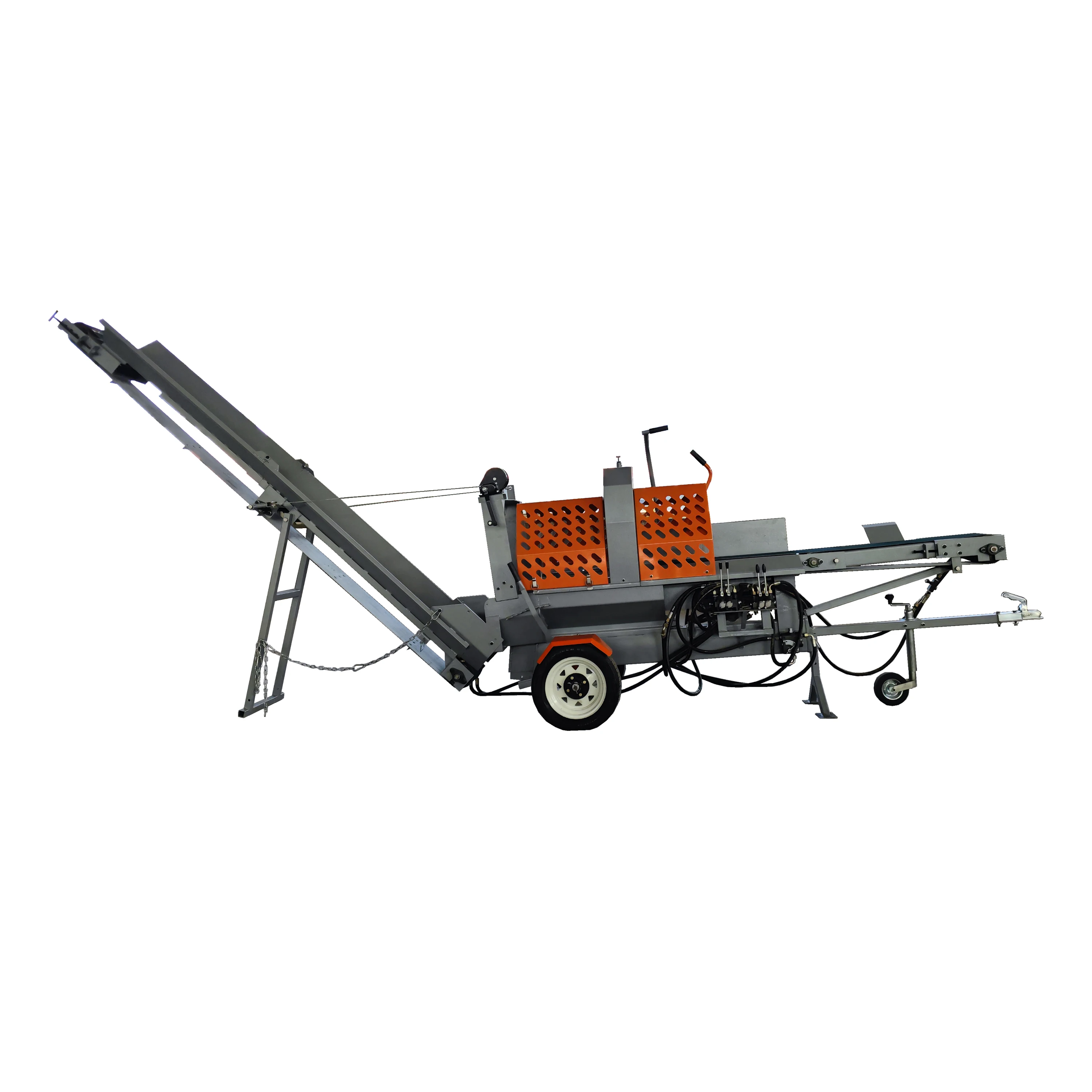Firewood Processor Horizontal Timber Log Splitter Firewood Process Log Splitter Wood Processor Machine Customized