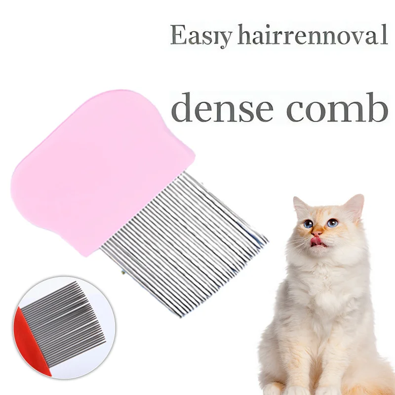 

Pet grooming comb flea removal hair grooming beautiful dogs&cats fixed makeup comb anti tangling more beautiful Dense tooth comb