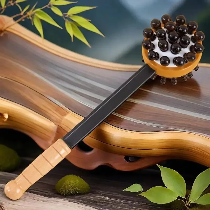 

Молоток с подушкой безопасности, массажер для взбивания меридиана спины, силиконовая эластичная взбивка из цельного дерева