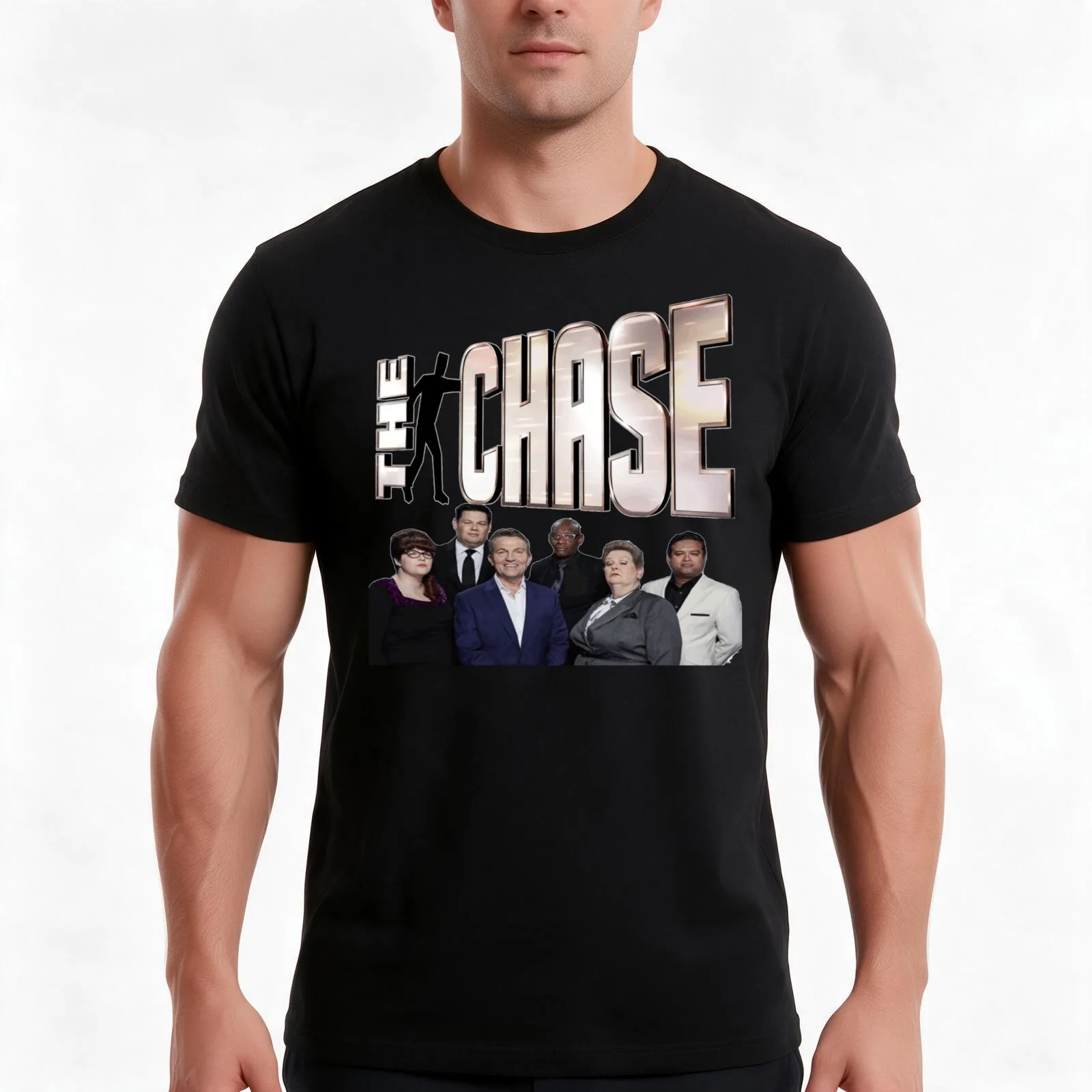 The Chase Gameshow T-Shirt Summer Casual Cotton Tee Oversized Streetwear Tops Vintage Graphic Print Loose Fit Short Sleeve