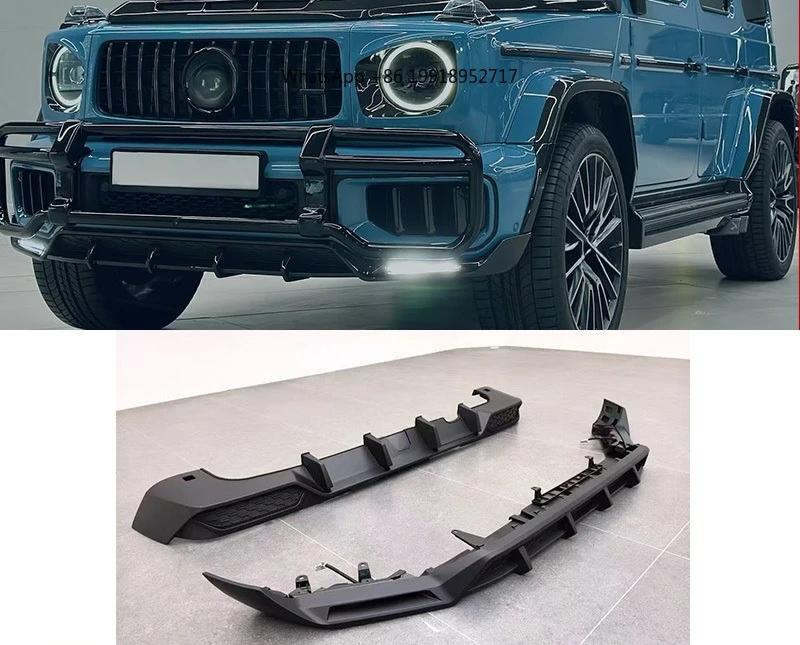 TopCar Style Front Rear Lip with LED Light for G Class W465 G63 2024‑2026 PP Material 1:1 Perfect Fitment