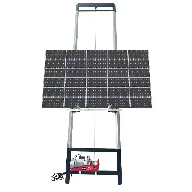 Photovoltaic Panel Lift Electric Small Lifter Crane Solar Panel Portable Glass Door and Window Lift