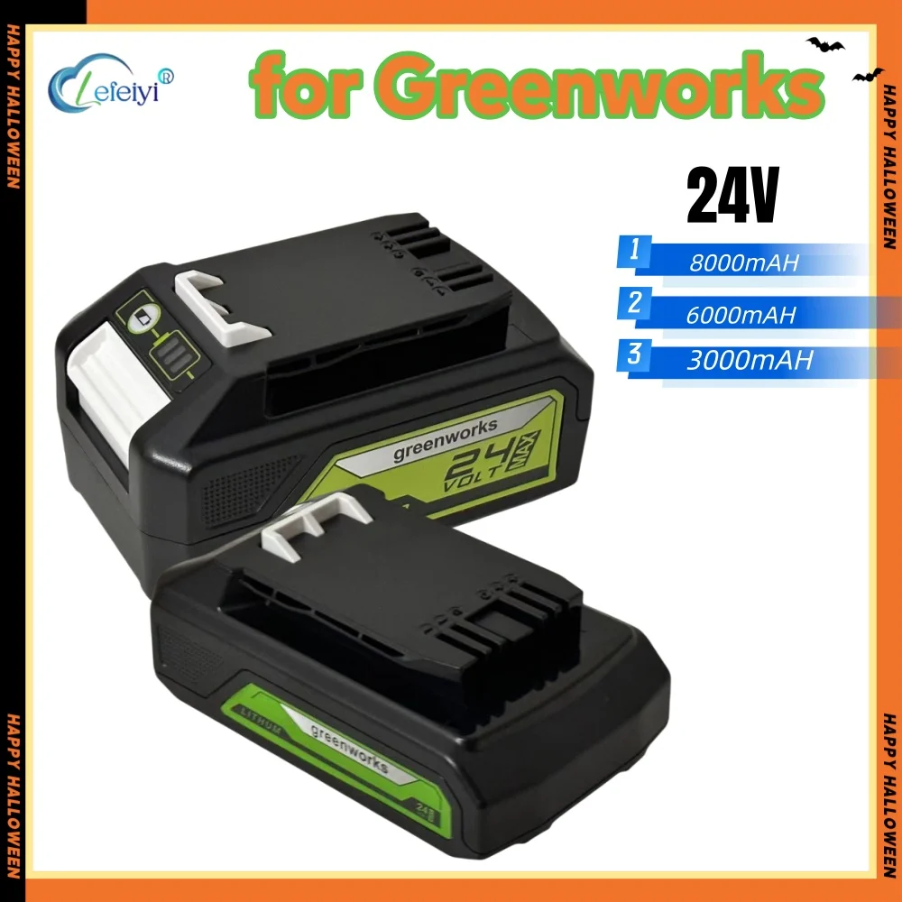 24V 8000mAh Li-Ionen-Akku für Greenworks 24V 48V Elektrowerkzeuge 29842 29852 29322 20362 MO24B410 MO48L4211