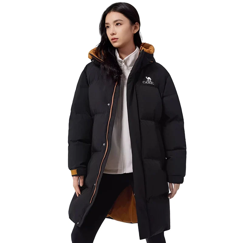 GOLDEN CAMEL Outdoor Down Jackets Women Men Winter Coats Mid-Length Thickened Waterproof Windproof Warm Jacket for Men Clothes
