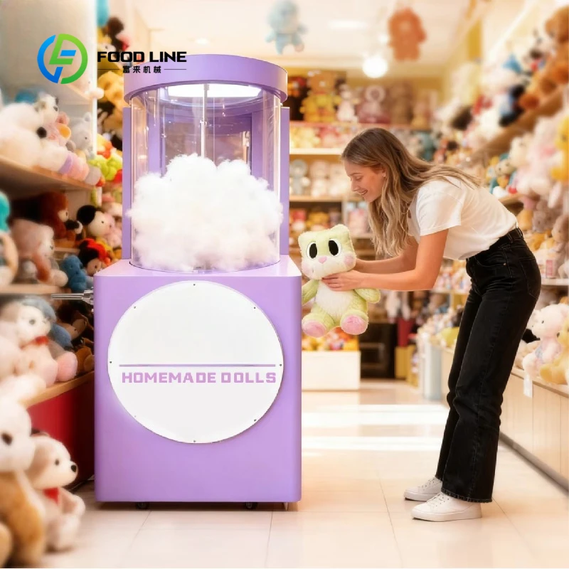 Customized High-Output Plush Toy Stuffing Machine Portable Self-made Supply Fiber Commercial Plush Toy Stuffing Machine