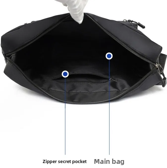 New Large-capacity Single-shoulder Bag, Simple, Fashionable and Individual Crossbody Bag, Business Travel Crossbody Waist Bag