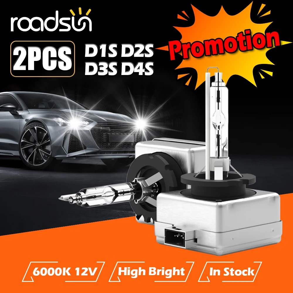 

1 Set D1S D2S D3S D4S Headlamp Light 6000K White HID Bulbs 35W Car Headlamps HID Xenon Auto Bulbs Fanless 12V Pluy and Play