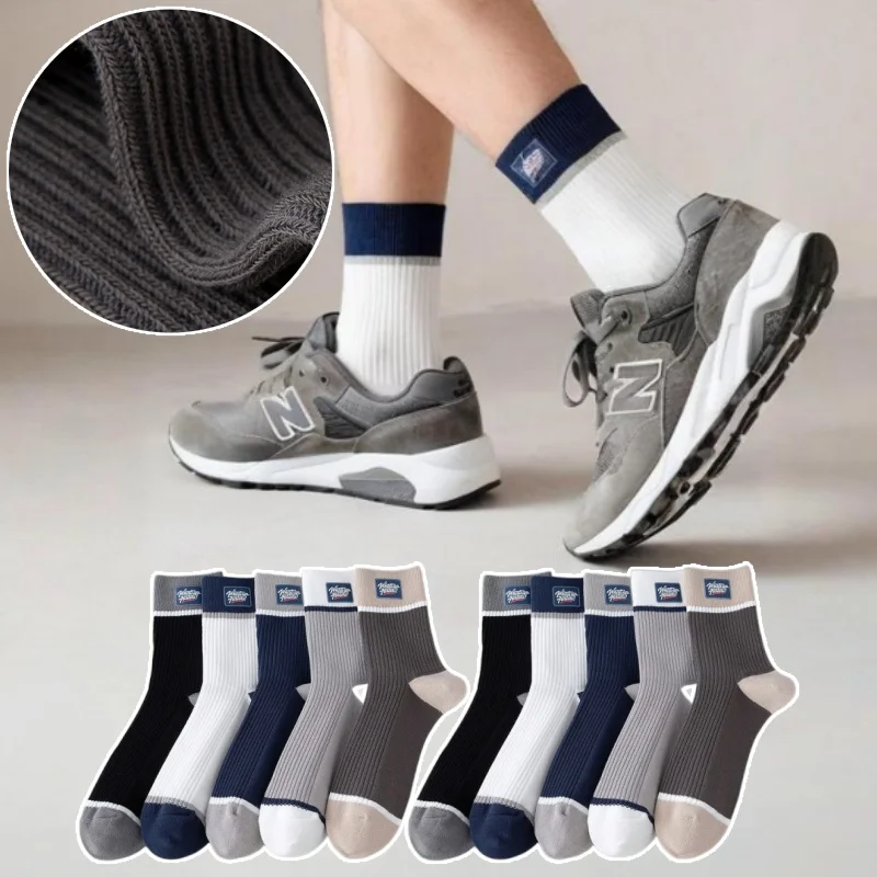 

Winter Thermal Workout Socks for Men Sweat Wicking Odor Resistant Comfortable Mid Calf Sports Socks for Casual Athletic