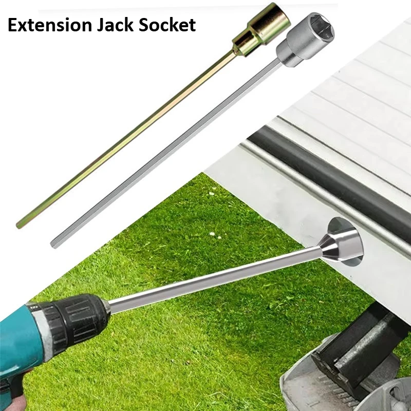 19mm Adapter 30cm Hex Socket Wrench Drill Extension Bar For Motorhome Support Leg Retractor Motorcycle Auto Tools Wear-resistant