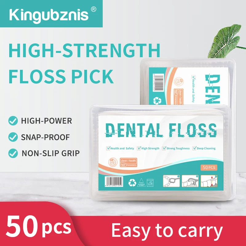 Kieferorthopädische Zahnseide-Sticks für Zahnspangen, Zahnstocher aus Kunststoff mit Gewinde, Doppellinien-Mundhalterungen, Interdentalbrosser-Picks