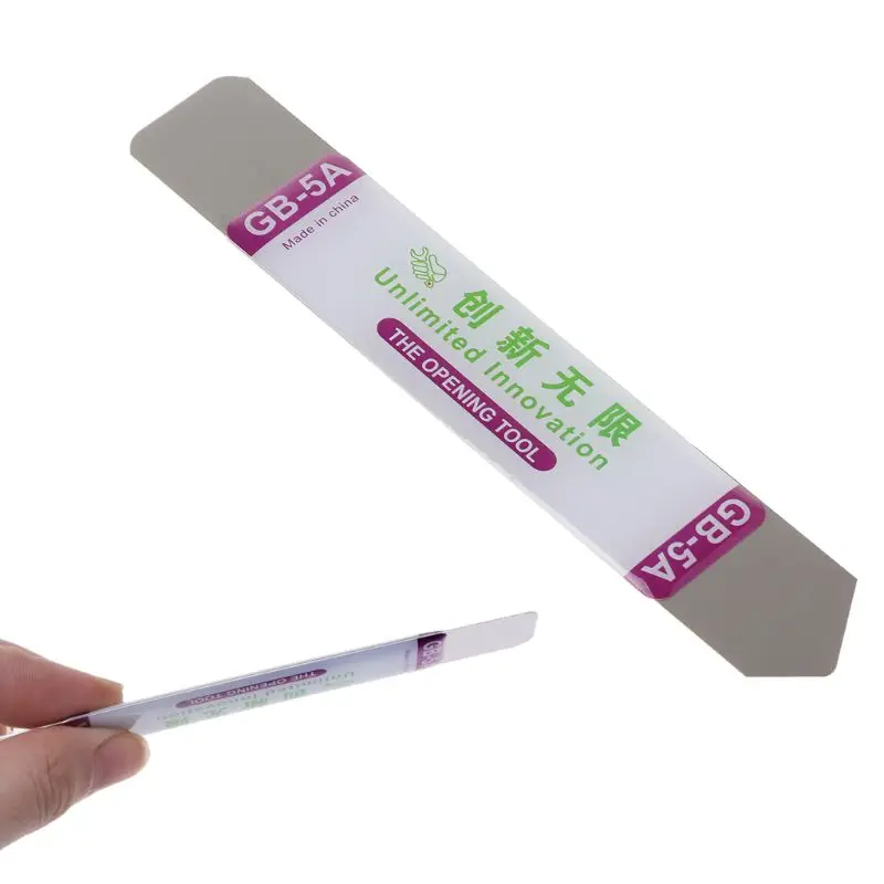 E9LB Thin Metal Opening Spudger Pry Tool Bar Opener for i Phone for Smart Phone Scree