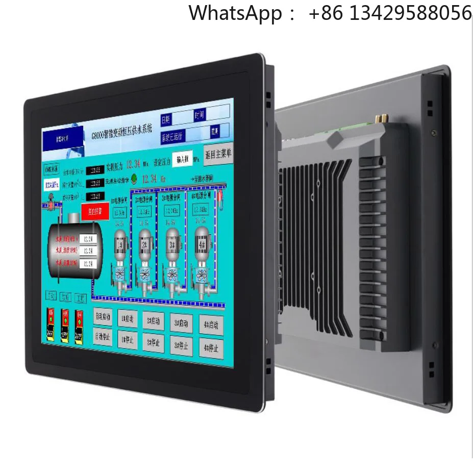 IPC Fanless 17 Inch IP65 Waterproof Touchscreen Industrial Panel PC with Fully sealed Optical Bonding and Anti-glare Function