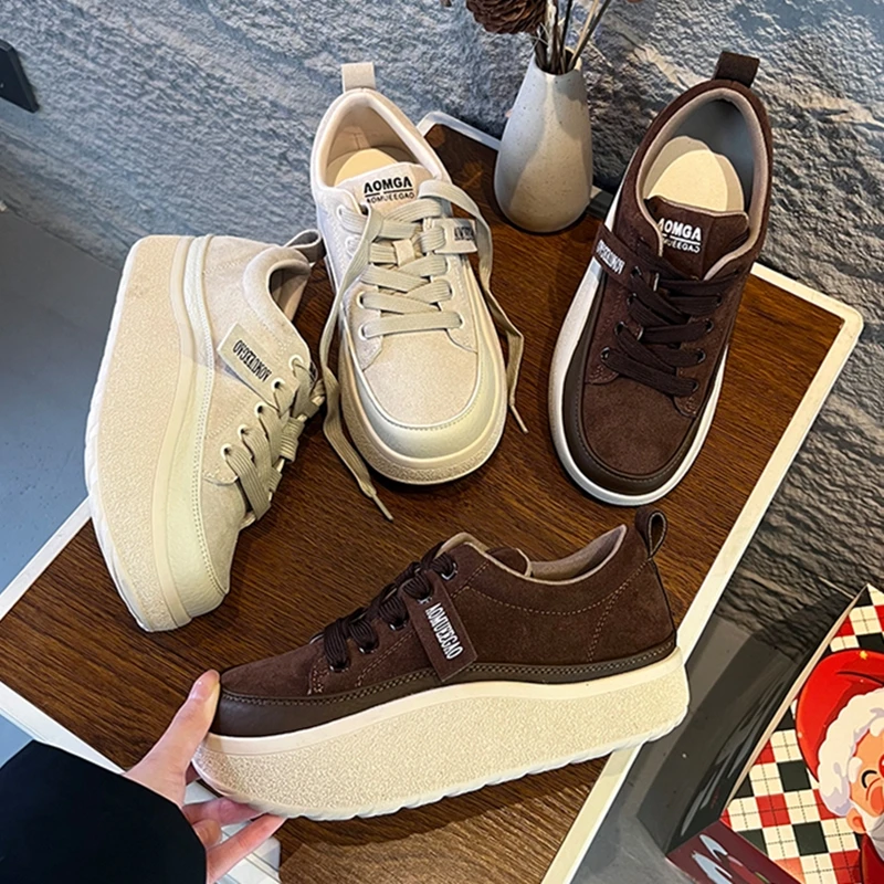 

AIYUQI Women Sneakers Genuine Leather 2026 Non-slip Women German Training Shoes Spring and Autumn shoe Women Velvet Sneakers