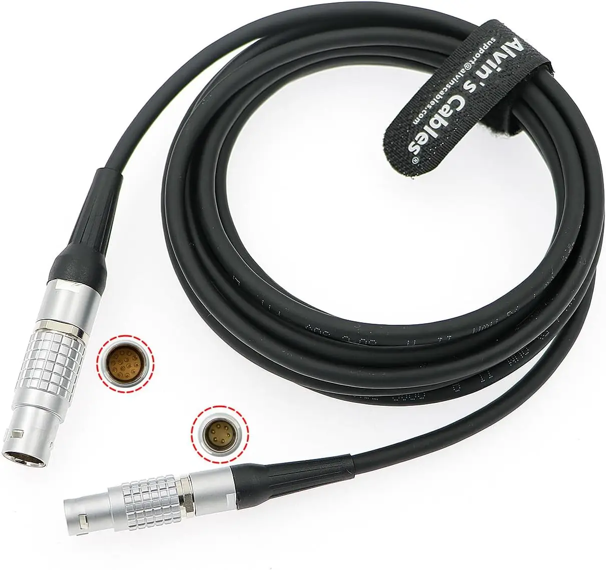 Alvin’s Cables Zoom Control Cable for Preston Digital Micro Force 3 DMF to Preston Hand Unit 3 HU3 2B 14 Pin to 6 Pin 3m/9.83ft