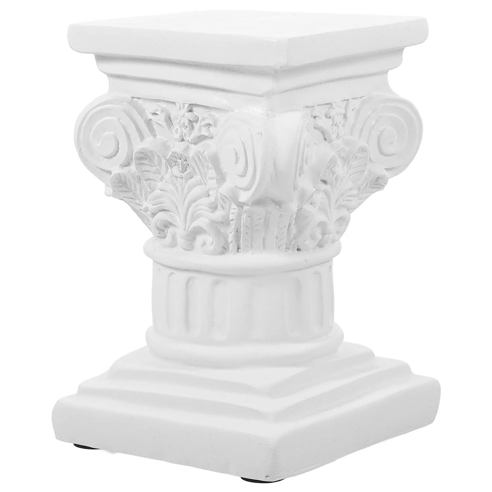 

Roman Column Plaster Statue Home Decor Display Stand Exquisite Hand Carved Artistic Atmosphere Photography Prop Delicate Texture