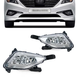 Car fog lamp For Hyundai Sonata 2015 2016 2017 driving light daytime running light DRL foglight Front bumper Fog Light