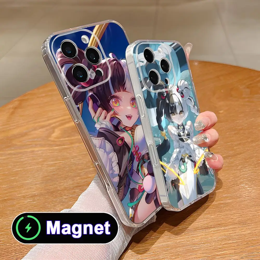 

Прозрачный чехол ZZZ Dialyn из ТПУ с MagSafe для iPhone 17, 16, 15, 14, 13, 12, 11 Air Pro Max Plus Mini, цветной