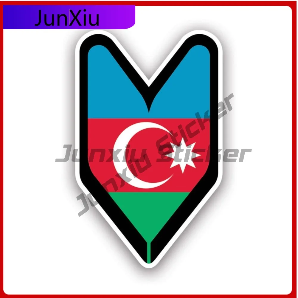 

Azerbaijani Driver Badge Stickerwaterproof Outdoor Decalswakaba Funny Window Waterproof Vinyl Decal For Door Trim Fun Creative