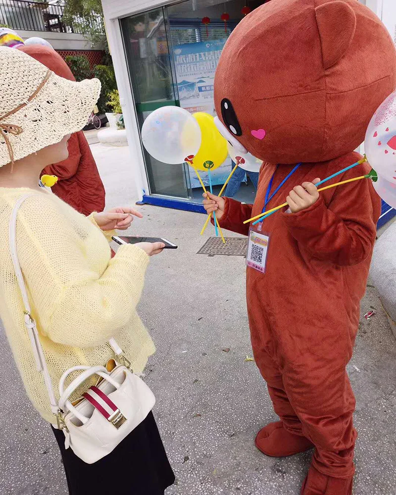 Peludo bonito urso traje dos desenhos animados mascote cosplay carnaval festa animal filme macacão mostrar venda quente