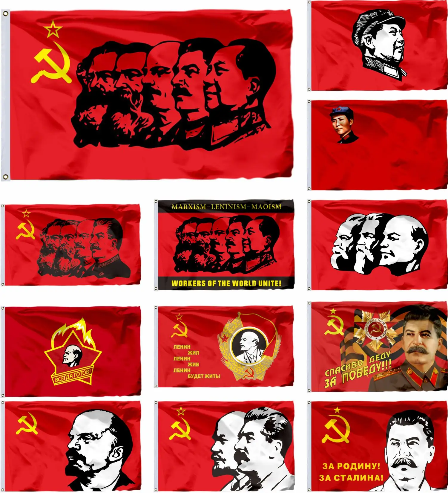 

Soviet Emblem Flags and Banners, Communism Flag, Marx,Engels,Lenin,Stalin,CCCP, USSR