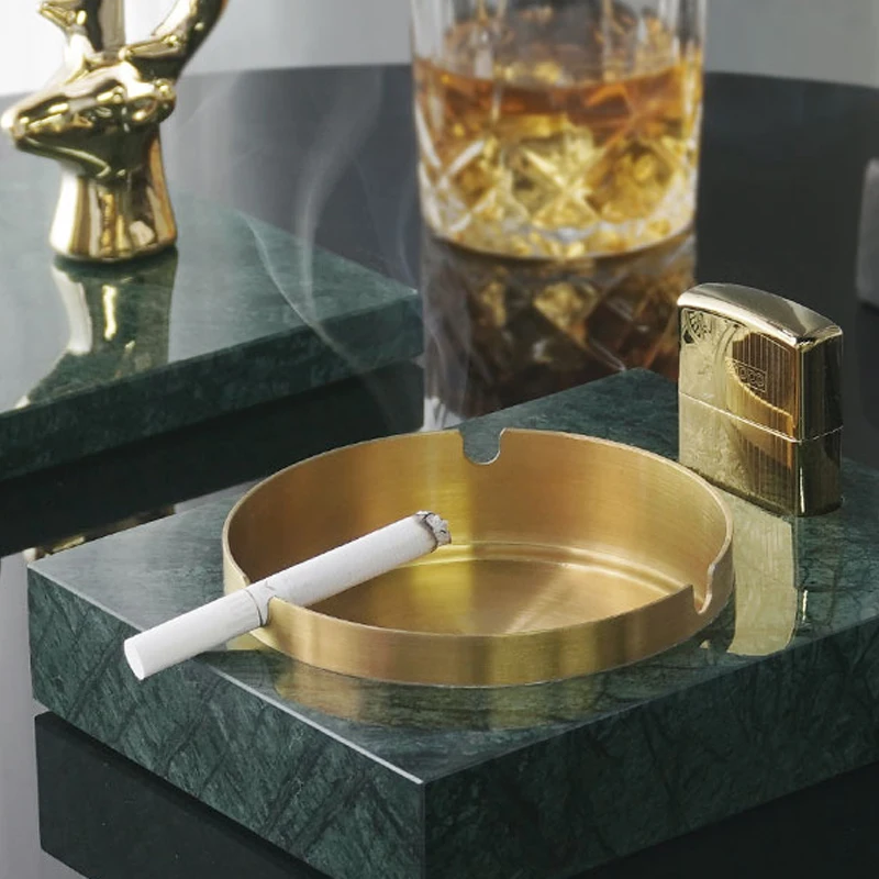 Luxury Marble Ashtray Living Room Coffee Table Decoration Ashtray Ornaments Rectangular Ashtray Home Decoration Accessories