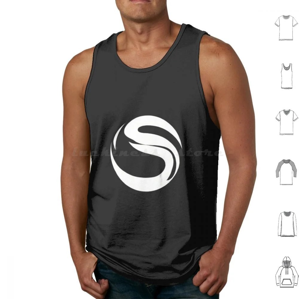 Abstract Circle Logo Tank Tops Print Cotton On Demand Abstract Circle Design Custom Personalized Products Artistic Unique