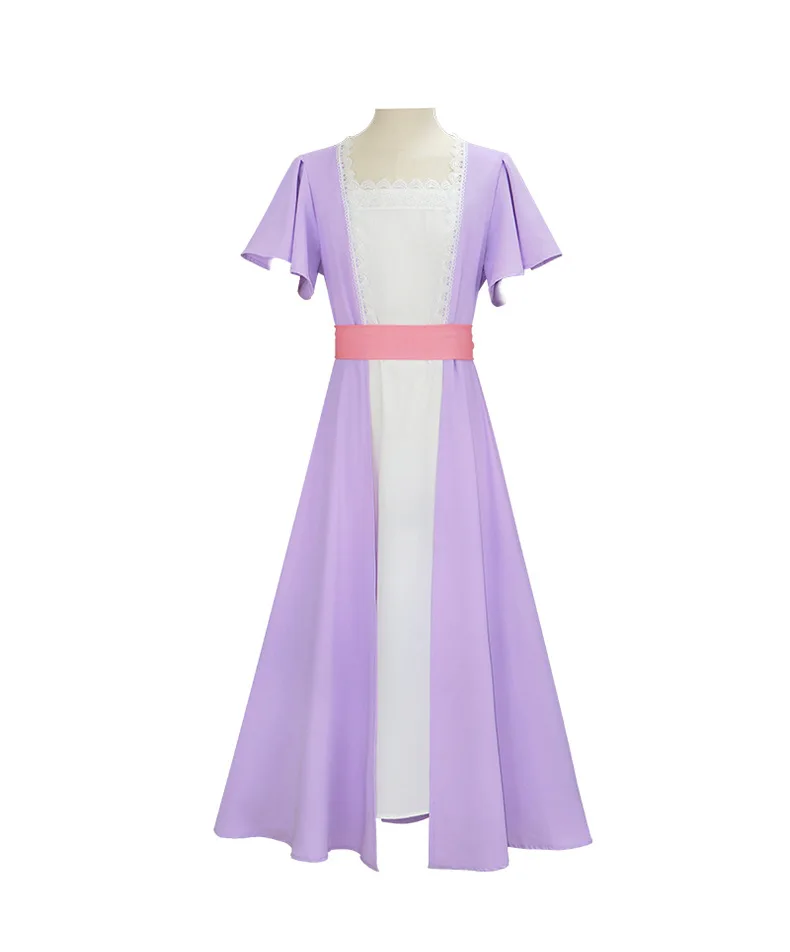Titanic Rose vestido de plomo femenino vestido de gasa púrpura claro vestido de té de noche conjunto de cosplay