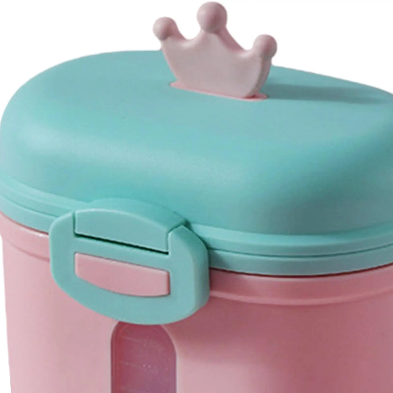 Sealed Baby Formula Dispenser with Scale Double Compartment PP Nuts Storage Case Candy Fruit Box Food Milk Powder Box for Baby
