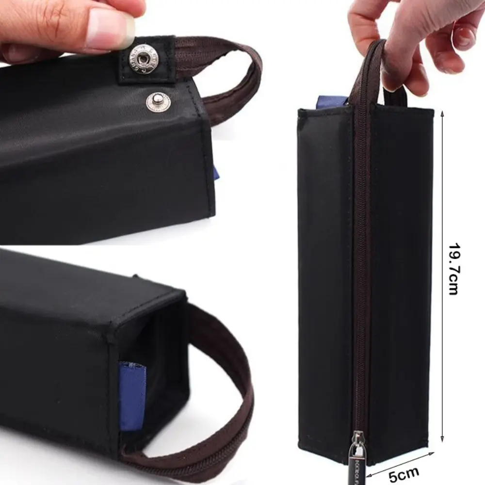 High Quality Japanese Style Pencil Bag Large Opening Portable Cosmetic Bag Large Capacity Durable Pencil Case