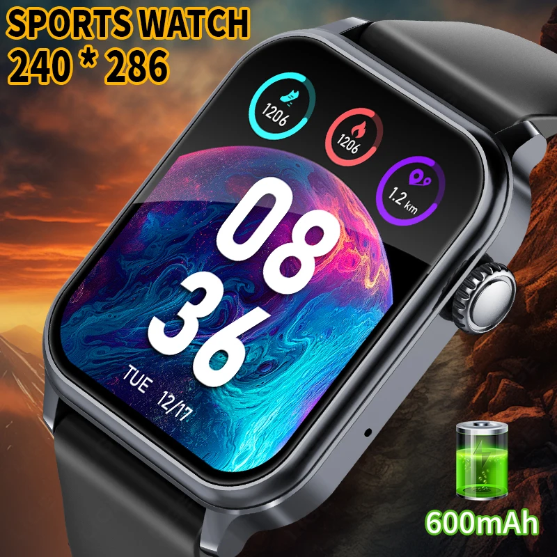 

LIGE Смарт-часы для женщин и мужчин 1,83 дюйма HD Смарт-часы с GPS спортивным треком Монитор сердечного ритма сна IP68 Водонепроницаемый вызов Управление музыкой