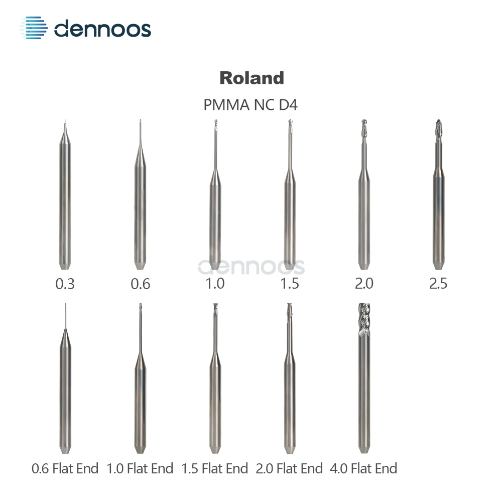 Picture 4: ROLAND D4 Dental Milling Burs For Lithium Disilicat/Metal Machines Precision Tools Milling Burs Cutting 50mm CAD CAM System