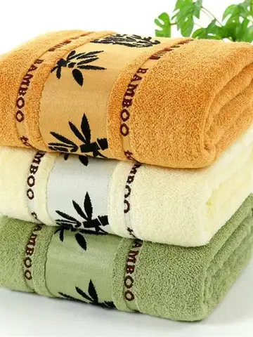 Set of 1/4/6 Bamboo Fiber Towels Sets Home Bath Towels Adults Face Towel Thick Absorbent Luxury Bathroom Towels Toalha De Praia