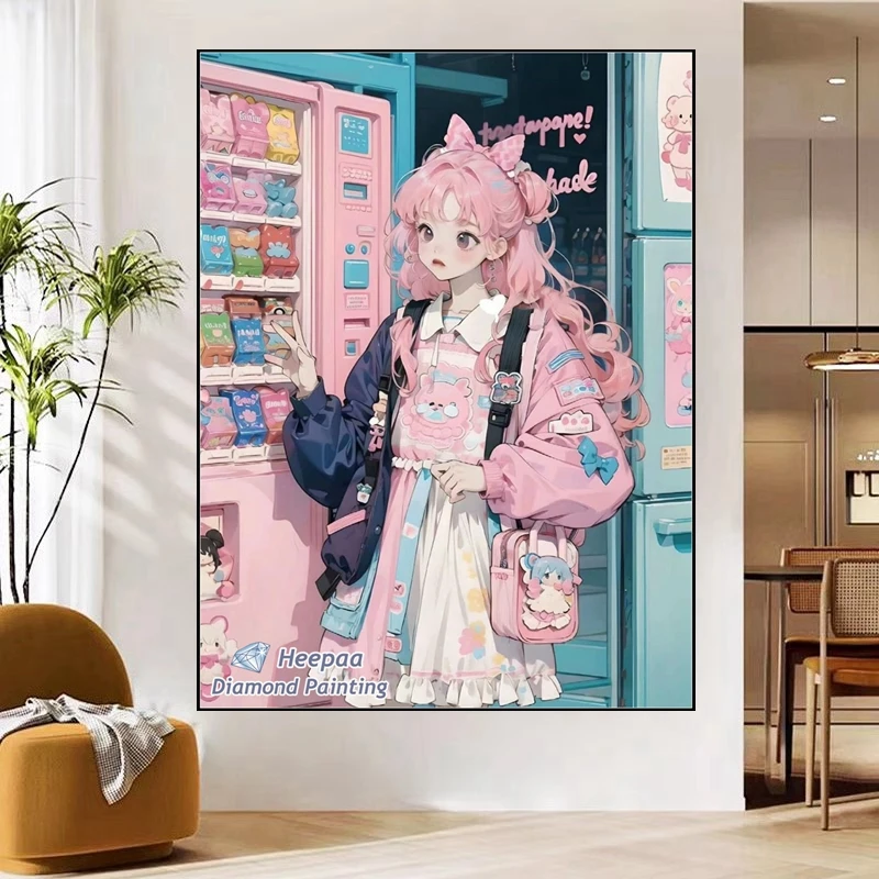 Giapponese Kawaii ragazza pittura diamante mosaico fantasia cartone animato arte punto croce ricamo decorazioni per la casa regalo per bambini