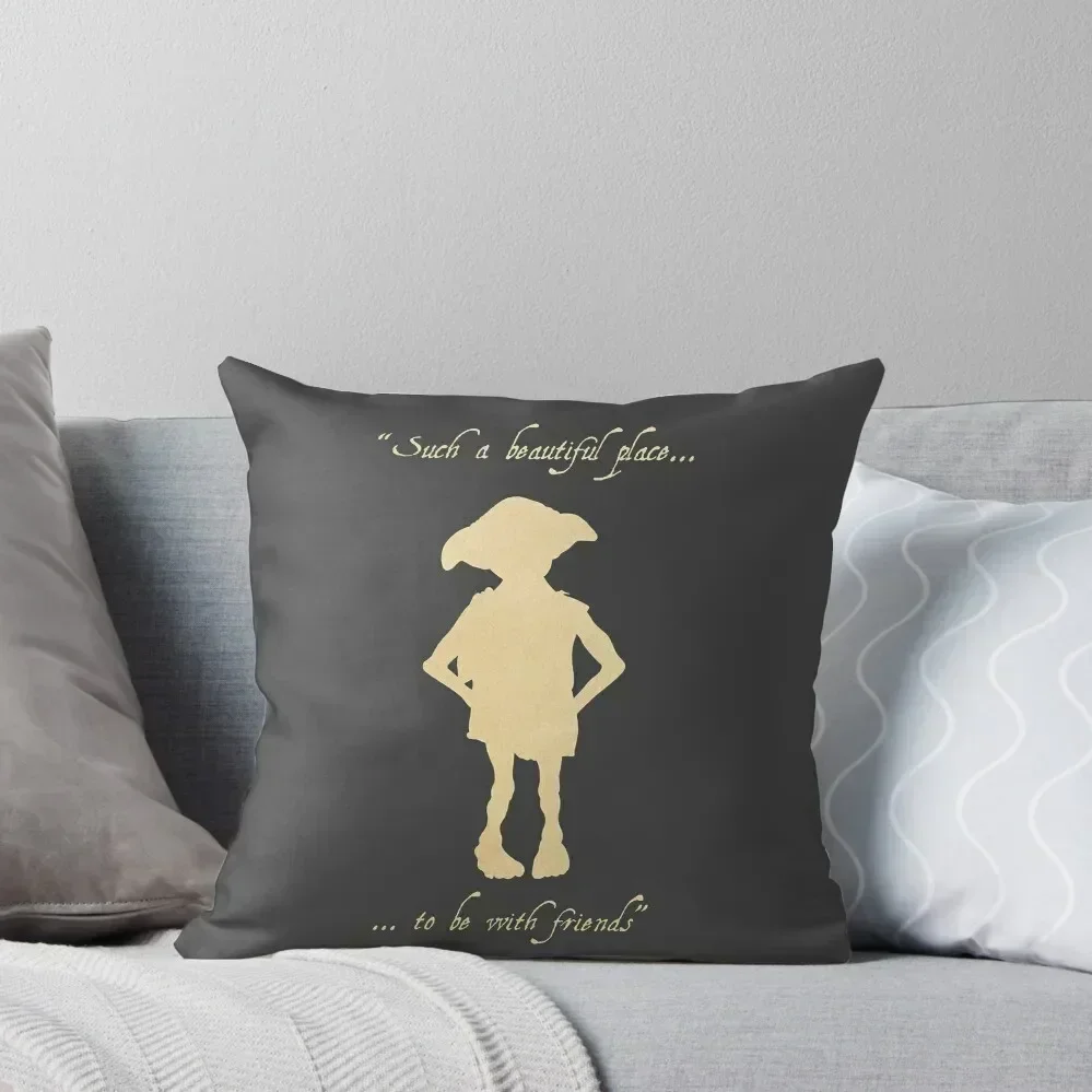 

Dobby Quote Throw Pillow Elastic Cover For Sofa Pillow Decor Marble Cushion Cover Cushions Home Decor pillow