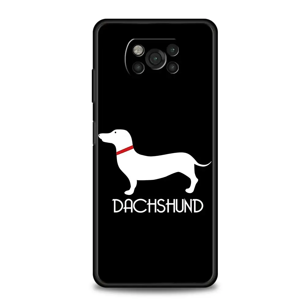 Dachshund Sausage Dog Phone Case For For Xiaomi Poco X6 X5 Pro X4 X3 NFC F5 Pro F4 F3 GT M5 M4 Pro 5G M3 C51 C50 C55 Soft Cover