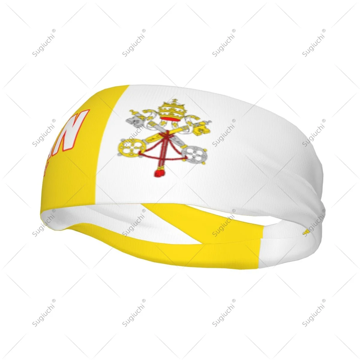 

Эластичные широкие повязки на голову с флагом Ватикана для мужчин и женщин, для йоги, фитнеса, тенниса, бега, занятий в спортзале