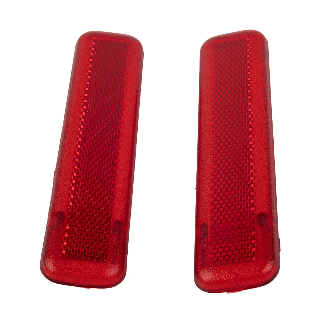 

Part Rear Door Reflector L&R Rear PC Red Trim 2pcs Inside Accessories Cab Pickup For Chevy Avalanche Brand New