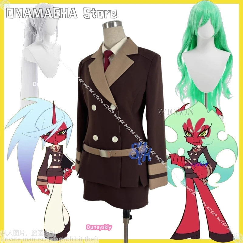 アニメパンティ-ストッキング-garterbelt-se2-コスプレニーソックススキャンティ衣装学校ダーク制服-jk-ドレス-y2k-ファッションハロウィン