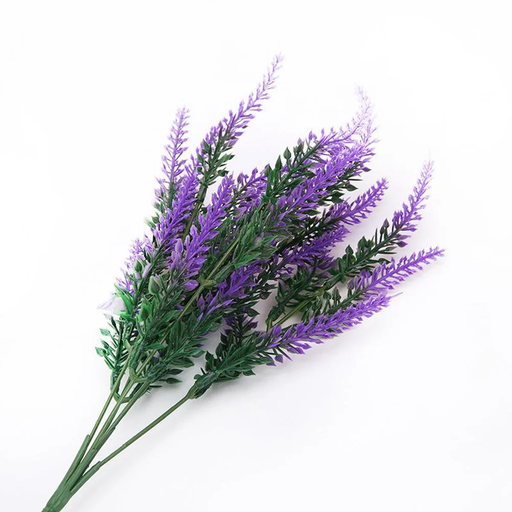 1Pc Lavender Bouquet Artificial Flowers Plastic 14.17In DIY Dector For Romantic Wedding Bouquets Home Decor Centerpieces