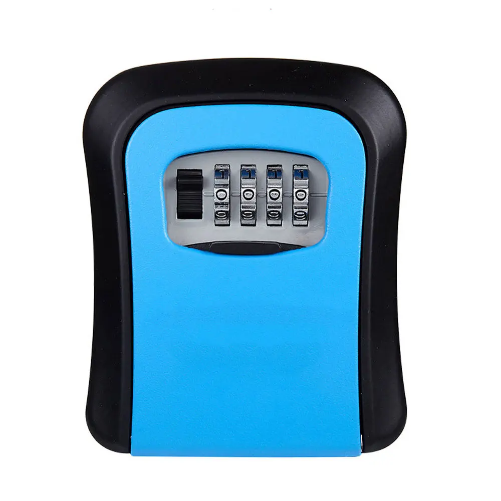 Wall Mount Key Storage Secret Box Organizer 4 Digit Combination Password Security Code Lock No Key Home Key Safe Box