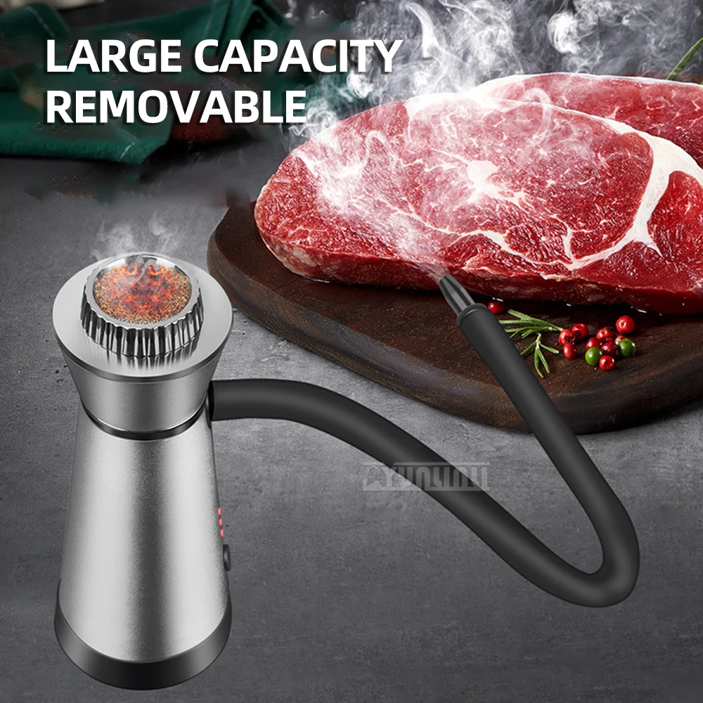 مدخن الطبخ المحمول المحمول المضاف بنكهة المدخن أدوات المطبخ الطبخ للأغذية الشواء