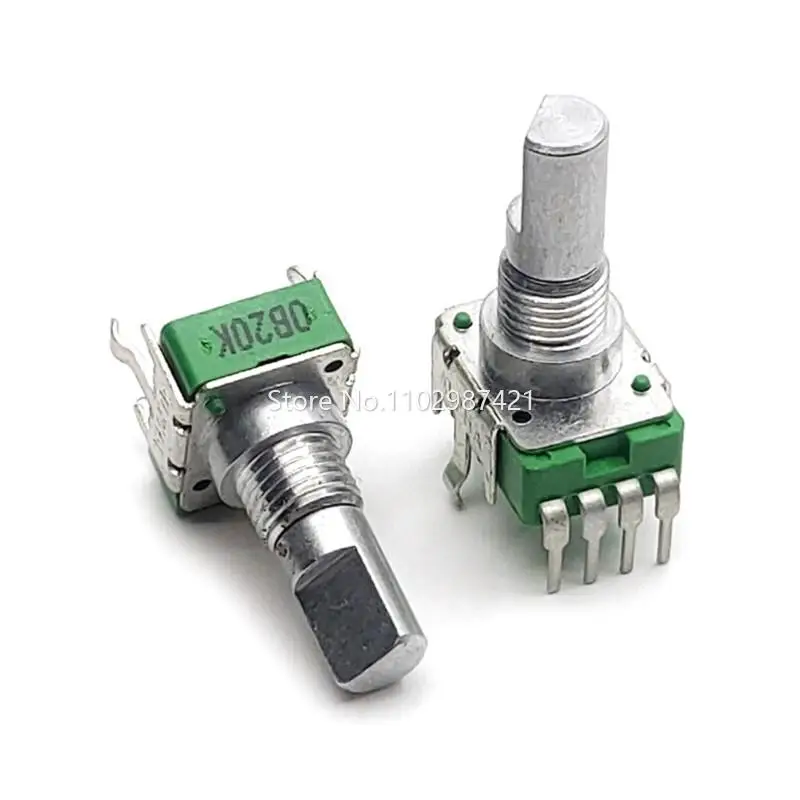 1 Piece GT10 Volume Effector 0B2.5K Potentiometer 4Pin Vertical 360 Degrees Rotation 0B20K 2.5K 20K D Axis Length 15MM